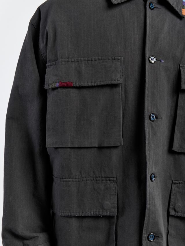 Куртка-рубашка с акцентной вышивкой