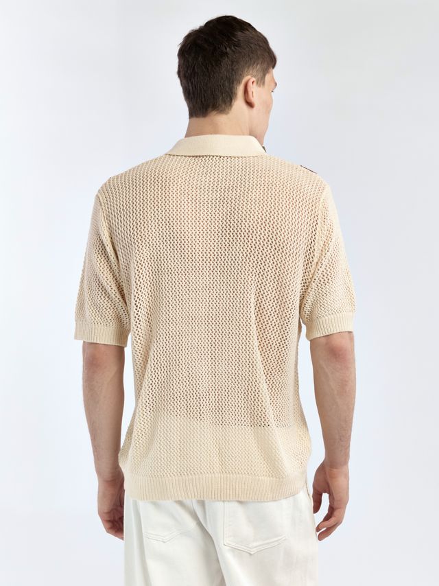 Вязанное поло свободного кроя