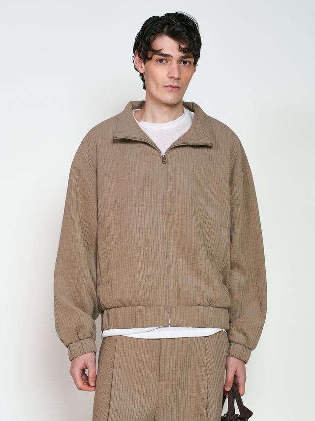 Куртка из вельвета с воротом стойка