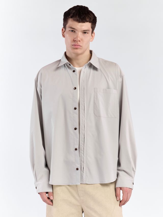 Рубашка со скрытыми пуговицами