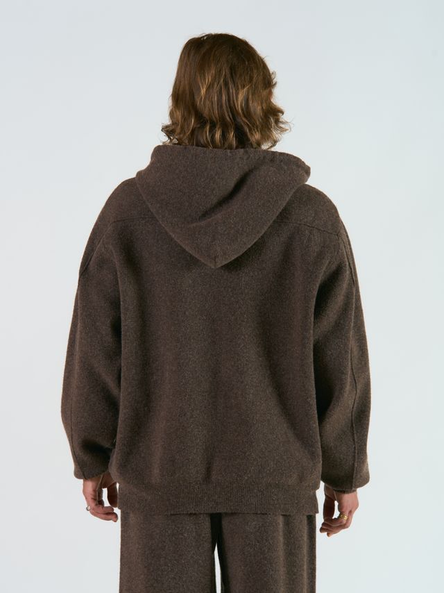 Вязанное худи на молнии Nordic