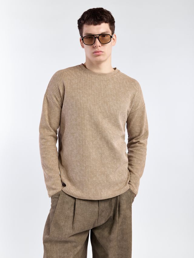 Джемпер из фактурной вязки