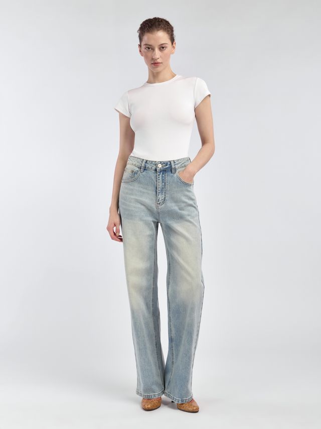 Джинсы свободного кроя