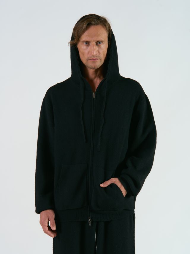 Вязанное худи на молнии Nordic