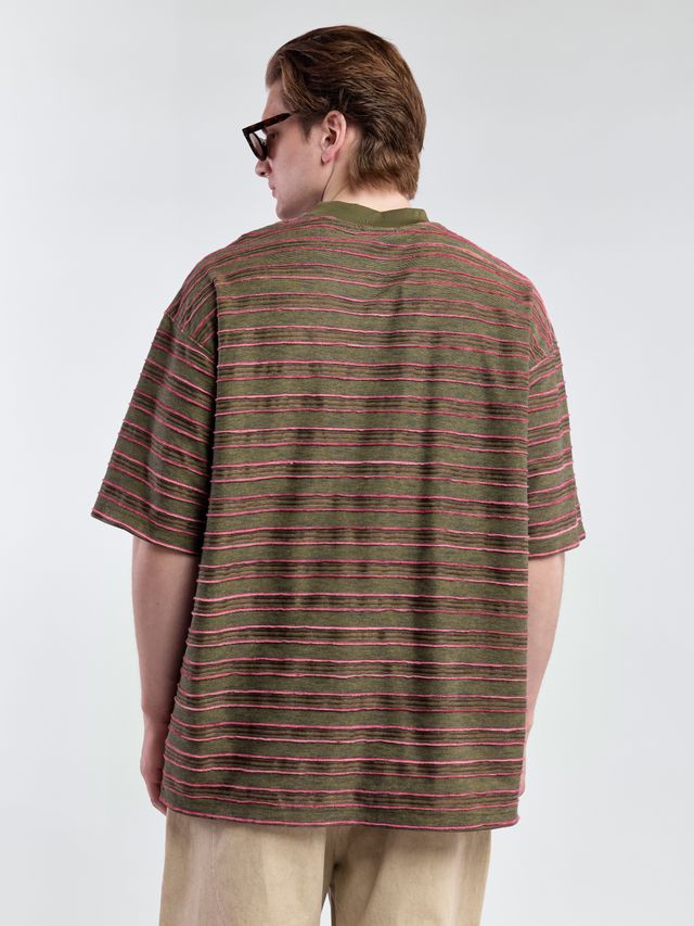 Футболка широкого кроя в полоску