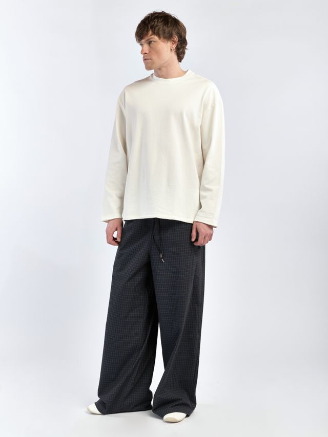 Брюки в пижамном стиле