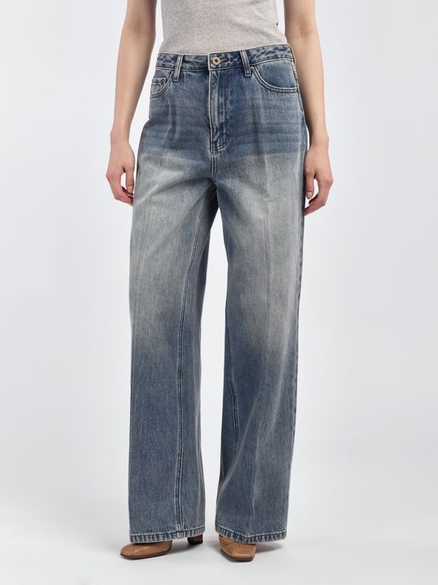 Джинсы прямого силуэта со стрелками