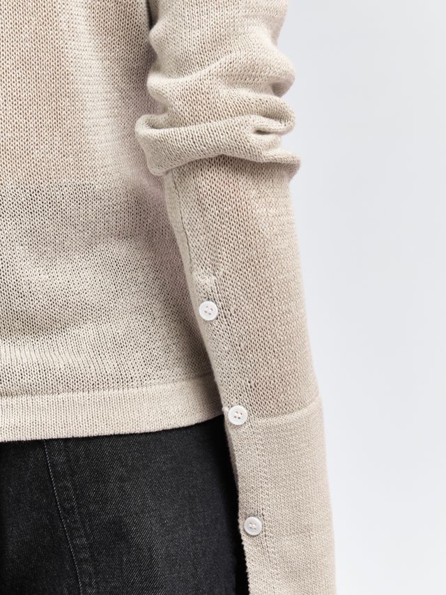 Поло с длинным рукавом и акцентными манжетами