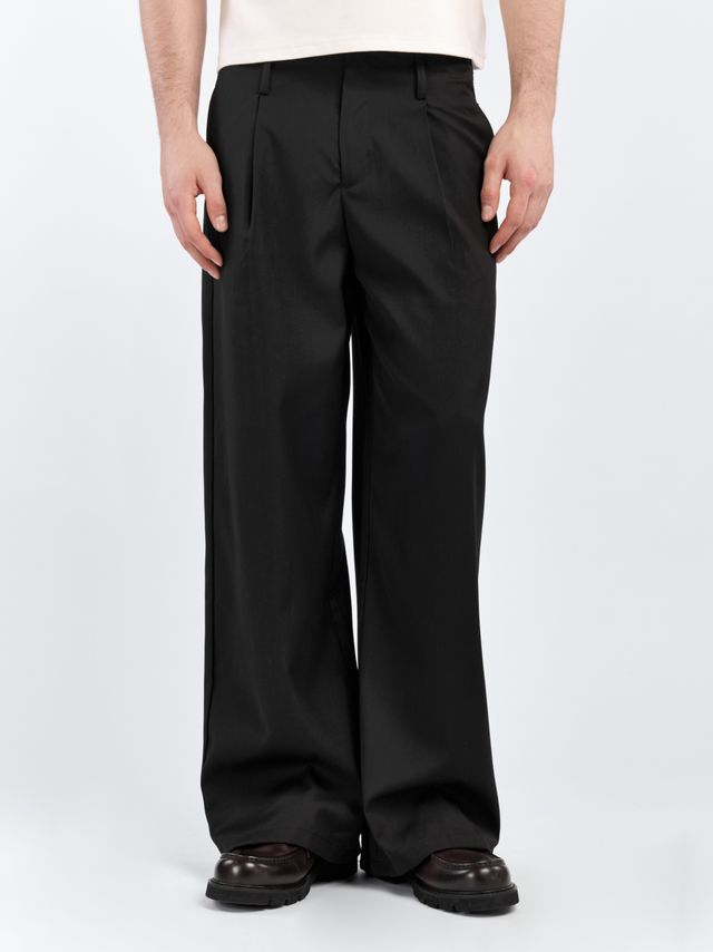 Костюмные брюки прямого кроя