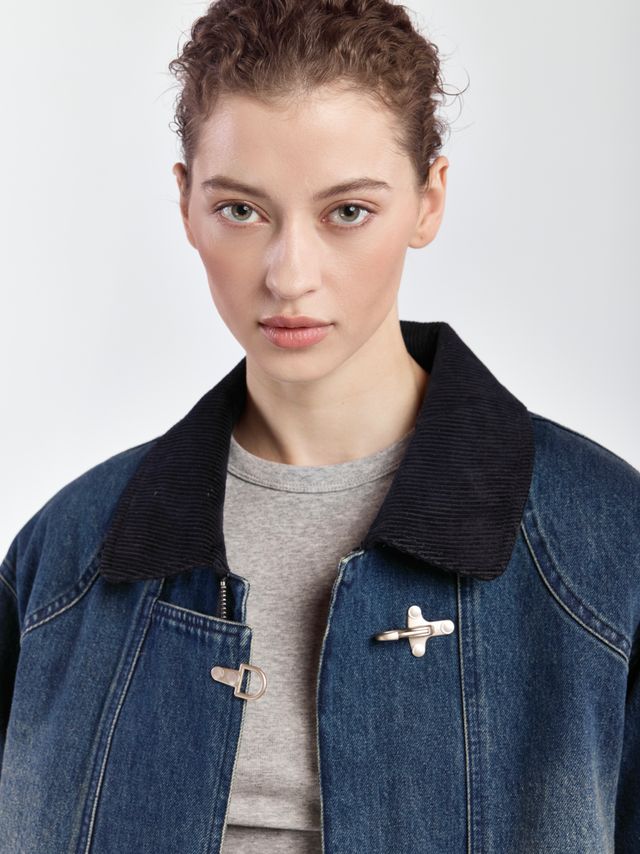 Утепленная куртка в азиатском стиле