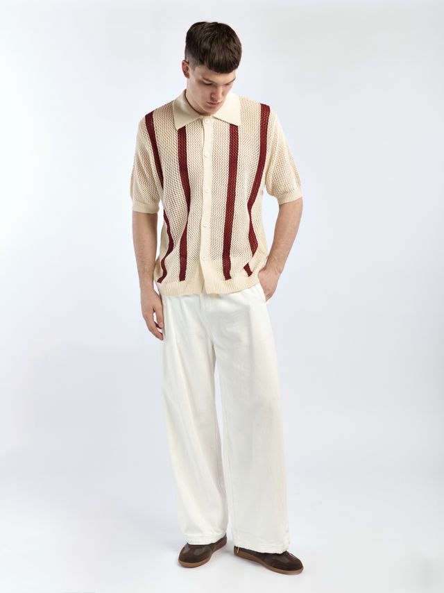 Вязанное поло свободного кроя