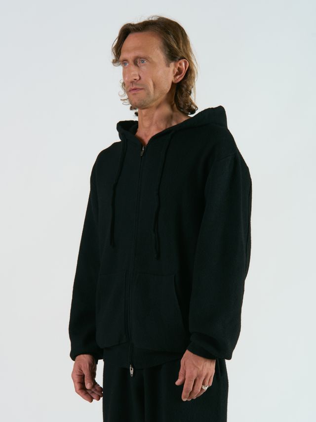 Вязанное худи на молнии Nordic