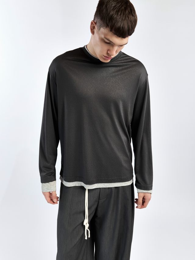 Двойной лонгслив