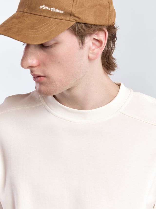 Лонгслив из плотной смесовой ткани с блеском