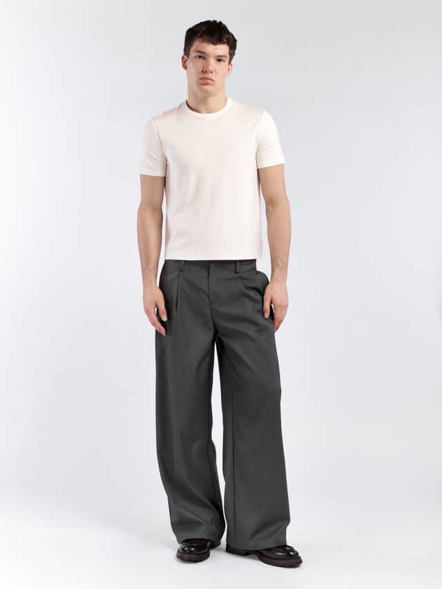 Костюмные брюки прямого кроя