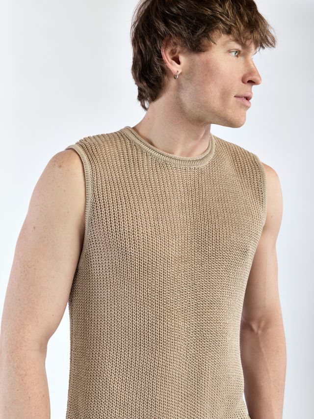 Вязанная майка