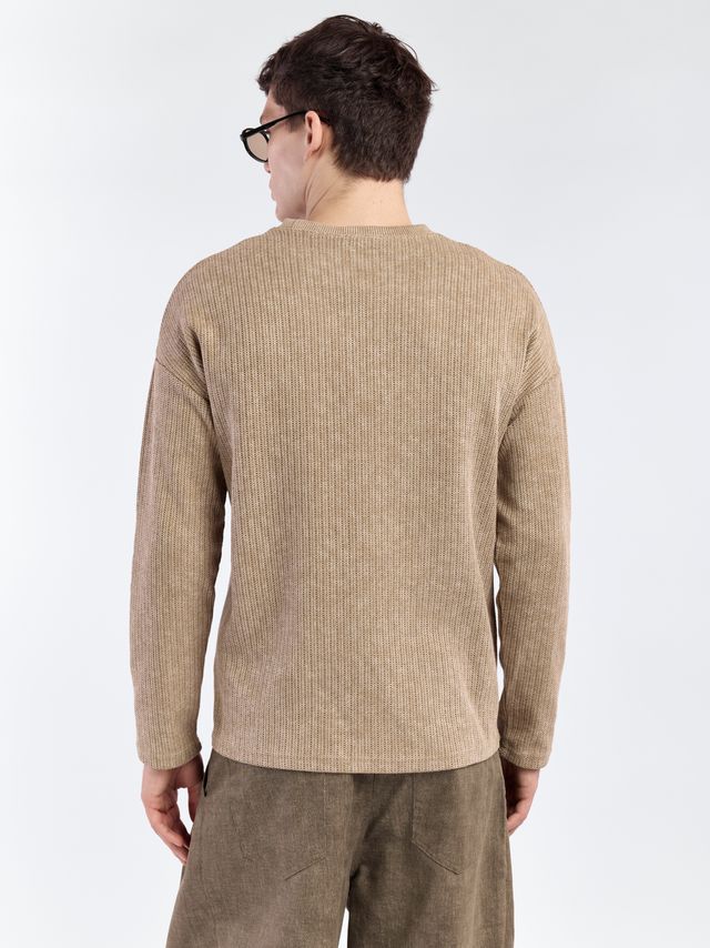 Джемпер из фактурной вязки