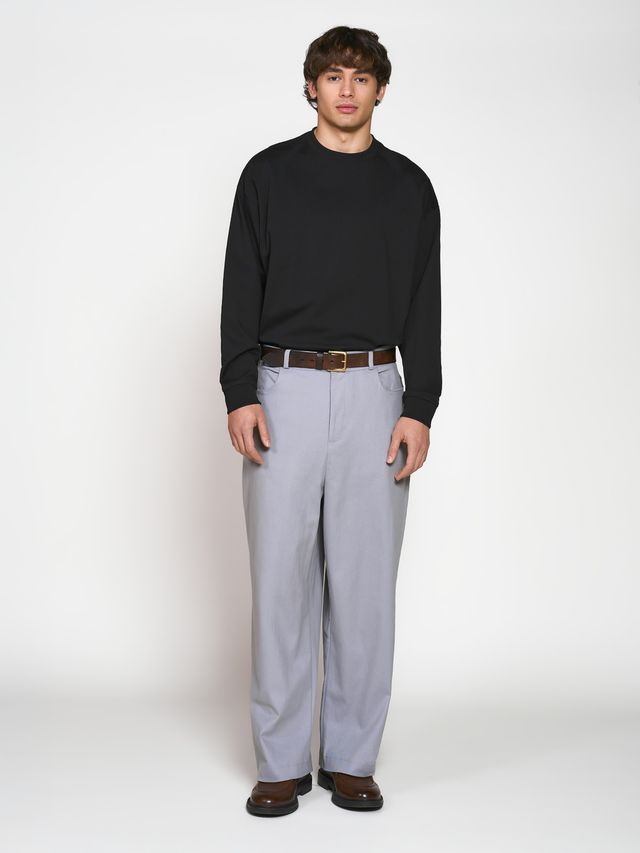 Широкие джинсы из хлопка