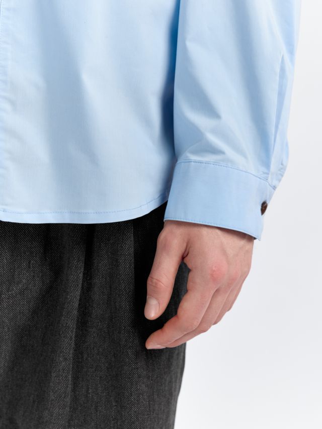 Рубашка со скрытыми пуговицами