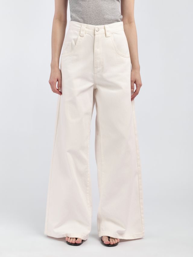 Джинсы прямого силуэта с высокой талией