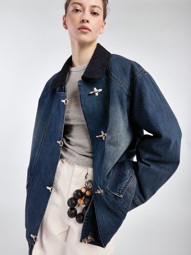 Утепленная куртка в азиатском стиле