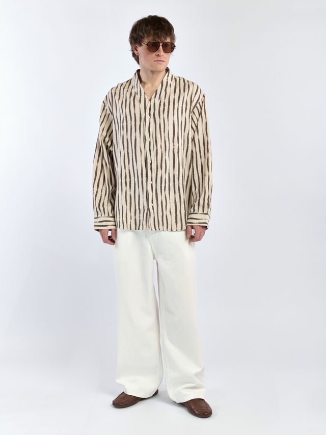 Рубашка с V-образным вырезом