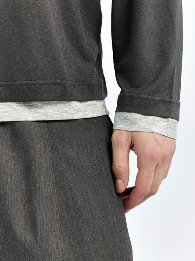 Двойной лонгслив