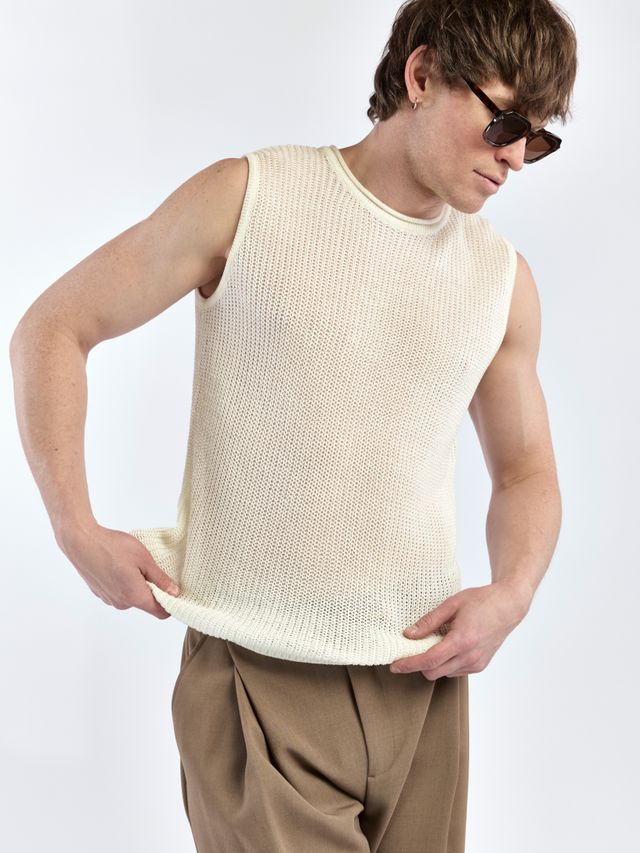 Вязанная майка