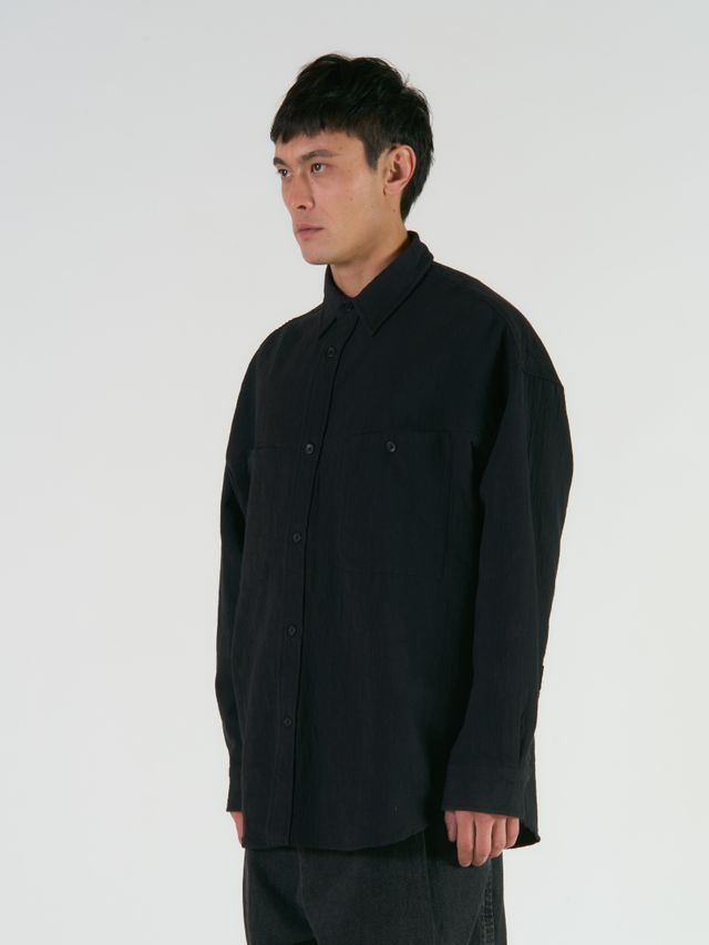 Рубашка из жатого хлопка