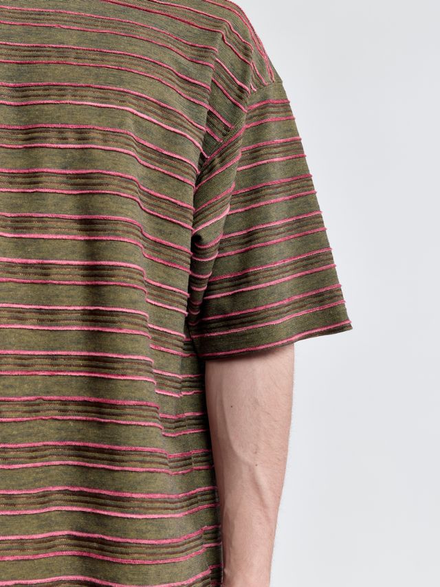 Футболка широкого кроя в полоску