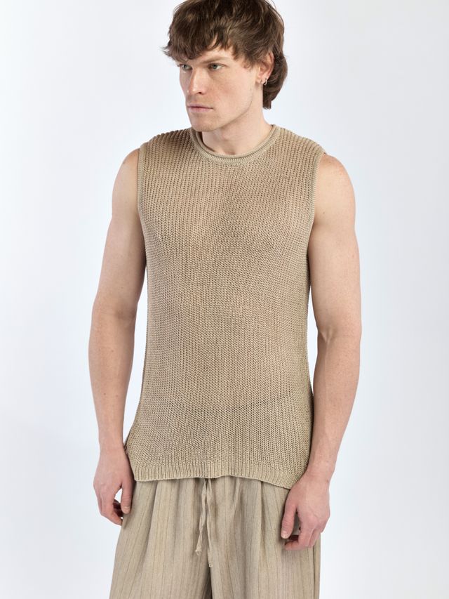 Вязанная майка