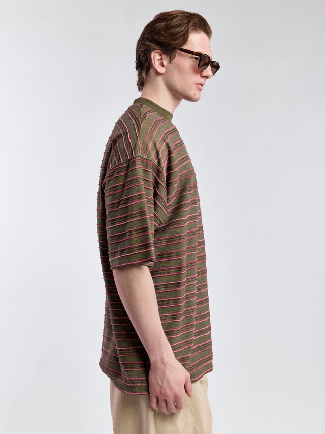 Футболка широкого кроя в полоску