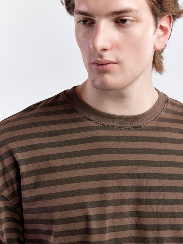 Лонгслив в полоску свободного кроя