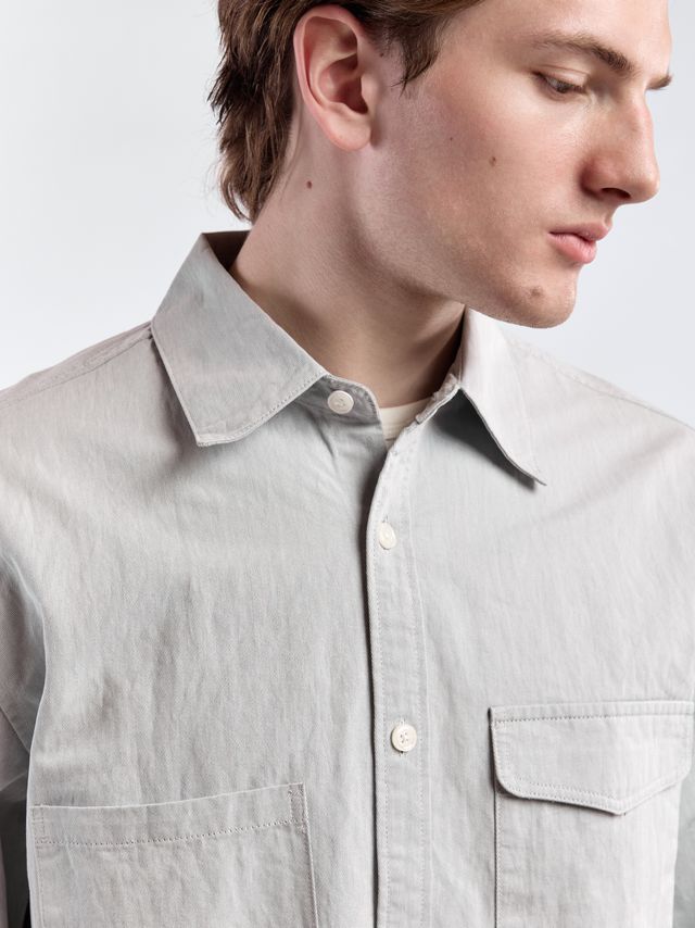 Рубашка из жатой ткани