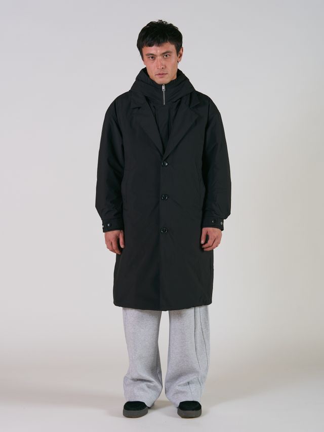 Пуховик с лацканами