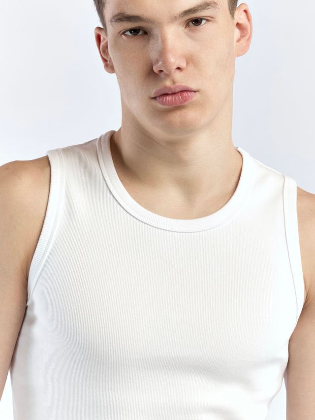 Майка в рубчик