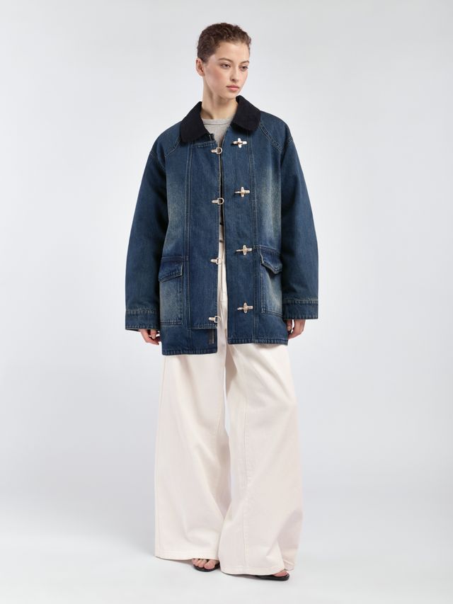 Утепленная куртка в азиатском стиле