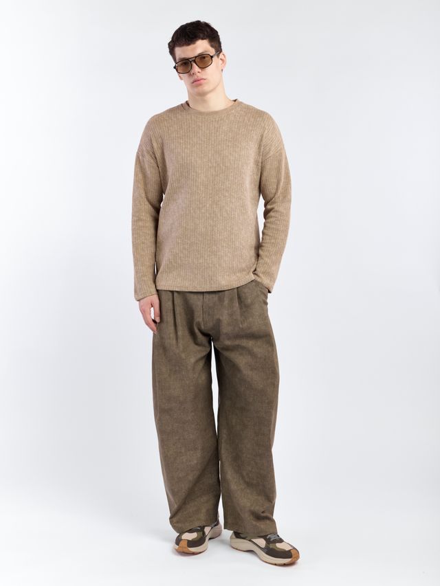 Джемпер из фактурной вязки