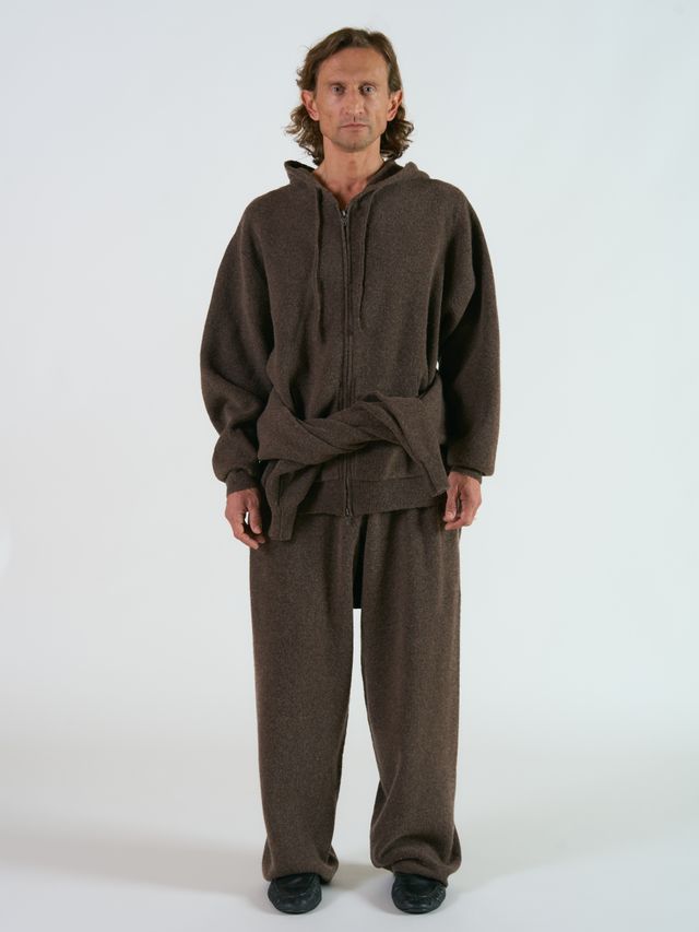 Вязанное худи на молнии Nordic