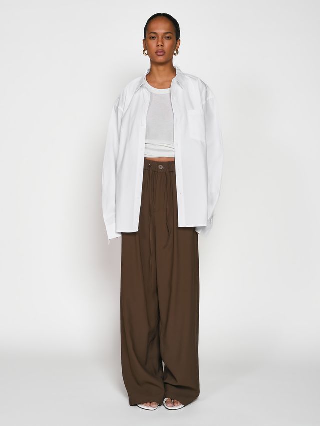 Брюки из легкой костюмной ткани