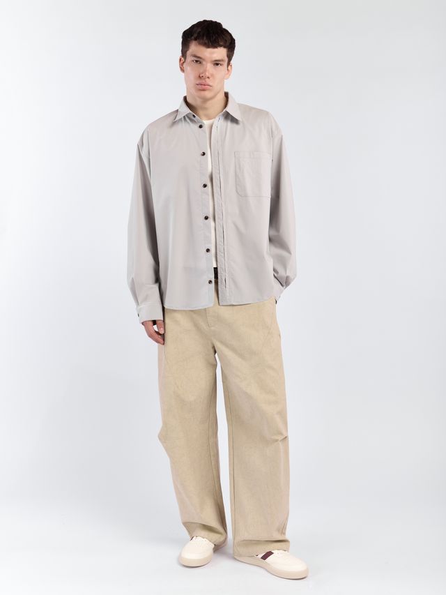 Рубашка со скрытыми пуговицами