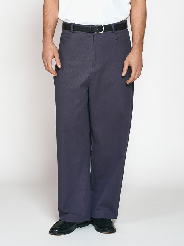 Широкие джинсы из хлопка