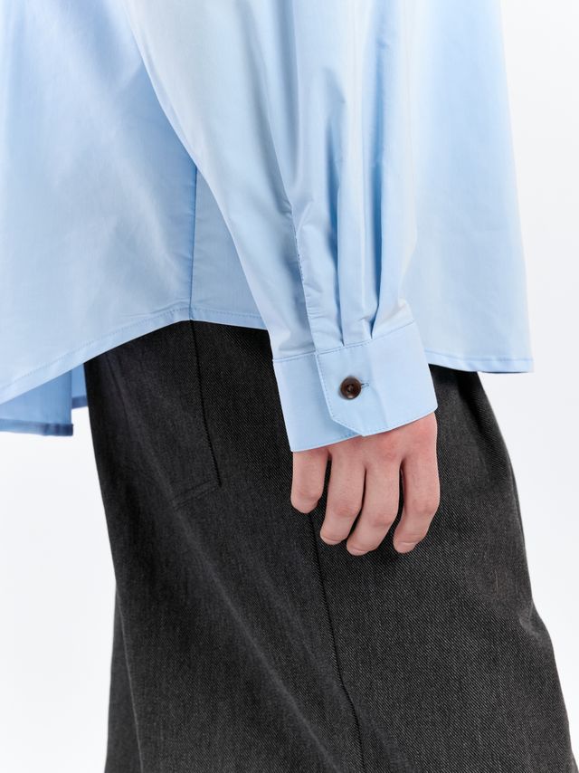 Рубашка со скрытыми пуговицами