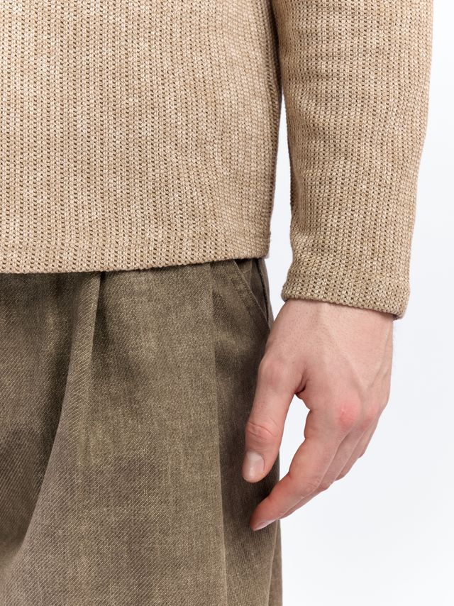 Джемпер из фактурной вязки