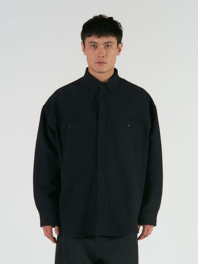 Рубашка из жатого хлопка