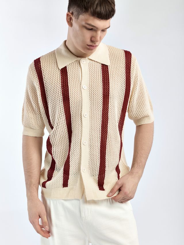 Вязанное поло свободного кроя