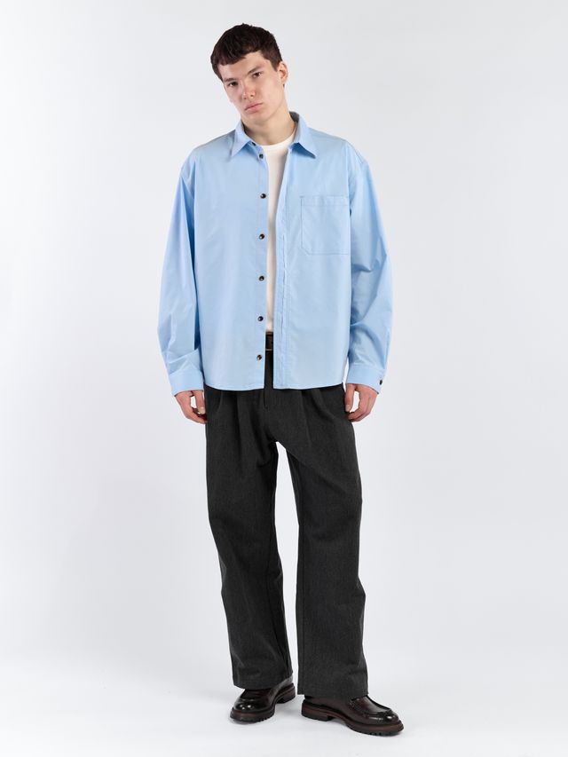 Рубашка со скрытыми пуговицами