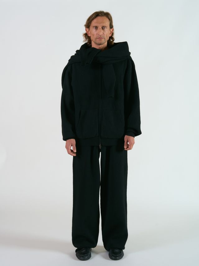 Вязанное худи на молнии Nordic