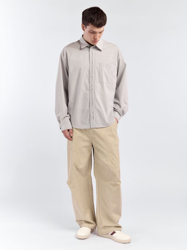 Рубашка со скрытыми пуговицами