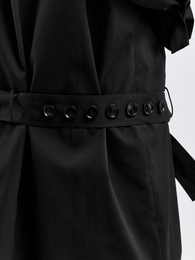 Асимметричный тренч с заниженным поясом